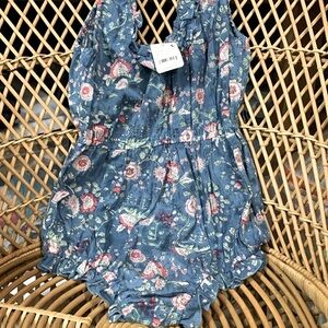 Free people x she made me floral lounge romper babydoll new with tags